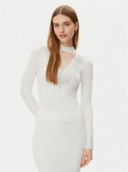 Guess Sweter W5RR15 Z2Y50 Écru Regular Fit. Swetry klasyczne damskie Guess, m, z wiskozy, bez kołnierzyka. Za 229.99 zł.