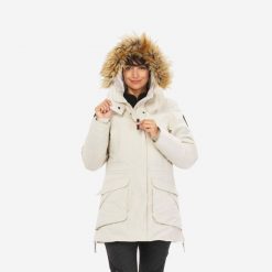 Second Life - Parka turystyczna damska zimowa Quechua NH900 Warm... - Stan Dobry. Brązowe parki damskie QUECHUA, na jesień, m, z materiału, z kapturem. Za 186.99 zł.