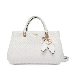 Torebka Guess. Białe kuferki damskie Guess, z aplikacjami, bez dodatków. Za 749.99 zł.