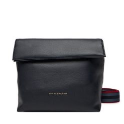 Torebka Tommy Hilfiger. Niebieskie listonoszki damskie Tommy Hilfiger, bez wzorów, bez dodatków. Za 509.99 zł.