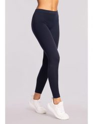Spaio Legginsy termiczne "Play" w kolorze granatowym rozmiar: S. Niebieskie legginsy damskie Spaio, s, bez wzorów, z materiału. Za 131.74 zł.