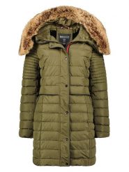 Maison Montaigne Płaszcz pikowany "Charlimai" w kolorze khaki rozmiar: XL. Brązowe płaszcze damskie Maison Montaigne, xl, bez wzorów, bez kaptura. Za 217.99 zł.