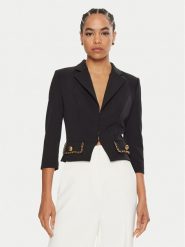 Elisabetta Franchi Marynarka GI-T85-46E2 Czarny Regular Fit. Czarne marynarki i żakiety damskie Elisabetta Franchi, bez wzorów, z syntetyku. Za 1,499.00 zł.