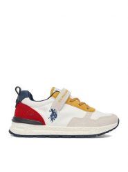 U.S. Polo Assn. Sneakersy EO-ALEX002K/6TY1 Biały. Białe buty sportowe chłopięce U.S. Polo Assn., z materiału, bez zapięcia. Za 199.99 zł.