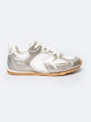 Sneakersy damskie srebrne RR274823 904. Szare obuwie sportowe casual damskie Big Star, z gumy. W wyprzedaży za 119.99 zł.