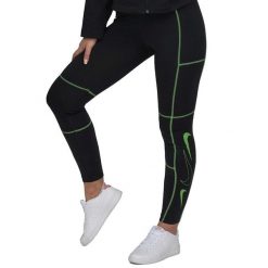 Legginsy Sportowe Damskie Nike. Czarne legginsy damskie Nike, bez wzorów. Za 142.60 zł.