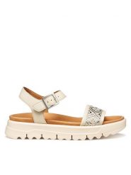 Geox Sandały D Xand 2.1S D65SZC 09B11 C1122 Écru. Sandały damskie Geox, bez wzorów, ze skóry, bez obcasa, na płaskiej podeszwie, bez zapięcia. Za 459.99 zł.