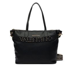 Torebka Valentino. Czarne shopper bag Valentino, bez wzorów, bez dodatków. Za 719.99 zł.
