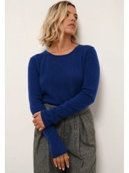 Just Cashmere Kaszmirowy sweter "Vivian" w kolorze granatowym rozmiar: S. Niebieskie swetry klasyczne damskie Just Cashmere, s, z kaszmiru, bez kołnierzyka. Za 403.45 zł.