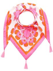 Zwillingsherz Chusta trójkątna "Ornaments" ze wzorem - 200 x 95 cm rozmiar: onesize. Chusty damskie Zwillingsherz, z aplikacjami, z materiału. Za 131.74 zł.