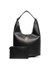 Calvin Klein Jeans Torebka Stone Lock Slouchy Large Shoulde LV04K3149G Czarny. Czarne torebki klasyczne damskie Calvin Klein Jeans, z jeansu, bez dodatków. Za 569.99 zł.