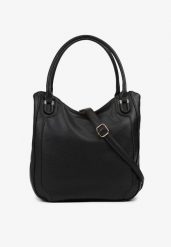 Czarna Torebka Shopperka Haliravia. Czarne shopper bag Born2be, bez dodatków. Za 84.99 zł.