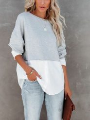 LA Angels Bluza w kolorze biało-szarym rozmiar: M. Białe bluzy damskie LA Angels, m, bez wzorów, bez kaptura. Za 195.77 zł.