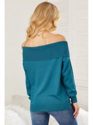 Milan Kiss Sweter w kolorze niebieskim rozmiar: S. Niebieskie swetry klasyczne damskie Milan Kiss, s, bez kołnierzyka. Za 104.99 zł.