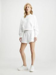 Calvin Klein Bluza w kolorze białym rozmiar: M. Białe bluzy damskie Calvin Klein, m, bez wzorów, z bawełny, bez kaptura. Za 199.95 zł.