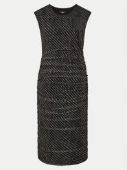 DKNY Sukienka koktajlowa P4ADEWPO Czarny Regular Fit. Czarne sukienki damskie DKNY, bez wzorów, z bawełny, wizytowe, bez ramiączek. Za 429.99 zł.