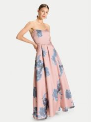 Swing Sukienka wieczorowa 5AK12800 Różowy Regular Fit. Czerwone sukienki damskie Swing, bez wzorów, z syntetyku, wizytowe, bez ramiączek. Za 1,249.00 zł.