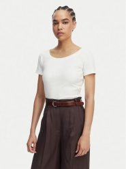 Weekend Max Mara Bluzka Multig 2615941122 Biały Regular Fit. Białe bluzki damskie Weekend Max Mara, l, bez wzorów, z bawełny, bez kołnierzyka, bez ramiączek. Za 369.99 zł.