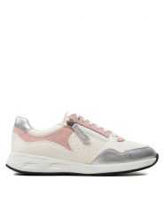 Geox Sneakersy D Bulmya D36NQB 0BC22 C1Z8W Biały. Białe obuwie sportowe damskie Geox, ze skóry, bez zapięcia. Za 229.99 zł.