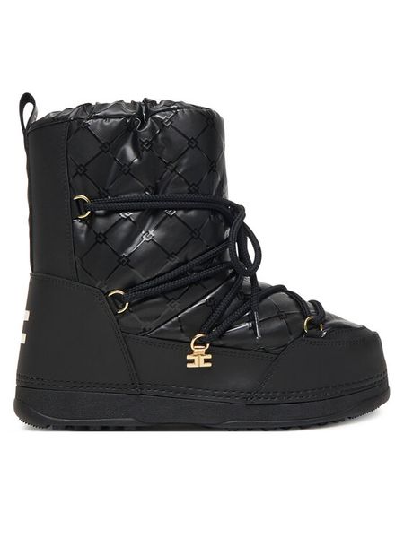 Elisabetta Franchi Śniegowce Snow Boot F4A6-E0457-1860930 D Czarny. Czarne kozaki dziewczęce Elisabetta Franchi, bez wzorów, z materiału, bez obcasa, bez zapięcia. Za 1,059.00 zł.