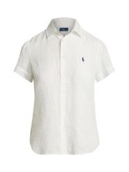 Polo Ralph Lauren Koszula 211973366505 Biały Regular Fit. Białe koszule damskie Polo Ralph Lauren, xxl, bez wzorów, ze lnu, bez kołnierzyka, bez ramiączek. Za 729.99 zł.