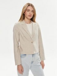 Vero Moda Marynarka Nancy 10304631 Beżowy Slim Fit. Brązowe marynarki i żakiety damskie Vero Moda, bez wzorów, z syntetyku. Za 129.99 zł.