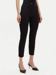 Elisabetta Franchi Spodnie materiałowe PA-077-51E2-V320 Czarny Regular Fit. Czarne spodnie materiałowe damskie Elisabetta Franchi, bez wzorów, z materiału. Za 859.99 zł.