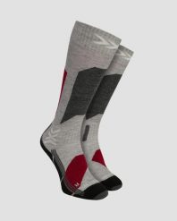 Skarpety damskie X-Socks Ski Discover Otc Light Grey G211. Szare skarpetki damskie X Socks, bez wzorów, z materiału. Za 139.99 zł.