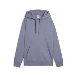 Damska dzianinowa bluza z kapturem Essentials o luźnym kroju PUMA. Fioletowe bluzy damskie Puma, bez wzorów, z dzianiny, z kapturem. W wyprzedaży za 119.00 zł.