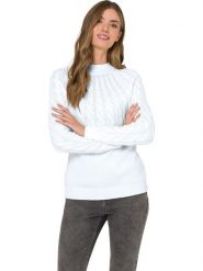 Heine Sweter w kolorze białym rozmiar: 46. Białe swetry klasyczne damskie Heine, bez kołnierzyka. Za 66.31 zł.