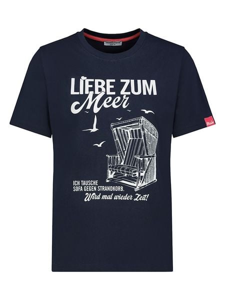Eight2Nine Koszulka w kolorze granatowym rozmiar: S. Niebieskie koszulki damskie Eight2Nine, s, bez wzorów, z bawełny, bez kołnierzyka, bez ramiączek. Za 43.99 zł.