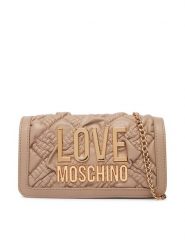 LOVE MOSCHINO Torebka JC5603PP1PL1010A Beżowy. Brązowe torebki wieczorowe damskie Love Moschino, bez wzorów, ze skóry, bez dodatków. Za 699.99 zł.