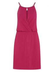 Naturana Sukienka w kolorze różowym rozmiar: M. Różowe sukienki damskie Naturana, bez wzorów, bez ramiączek. Za 96.37 zł.