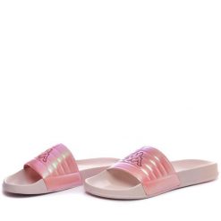 Klapki damskie Kappa Logo Searl. Brązowe klapki damskie Kappa, bez wzorów, bez obcasa, bez zapięcia. Za 135.50 zł.