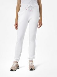 ROSSIGNOL Spodnie dresowe "Logo" w kolorze białym rozmiar: L. Białe spodnie dresowe damskie Rossignol, l, bez wzorów, z dresówki. Za 187.96 zł.