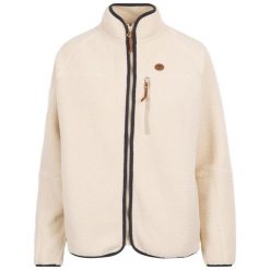 Damska Bluza Polarowa Quake Ze Skórzanym Wykończeniem. Niebieskie bluzy damskie Trespass, na zimę, xl, bez wzorów, z polaru, bez kaptura. Za 183.99 zł.