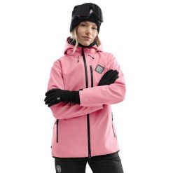 Kurtka snowboardowa damska W2-W Lollipop. Czerwone kurtki sportowe damskie SIROKO, xs, bez wzorów, z softshellu, bez kaptura. W wyprzedaży za 379.00 zł.