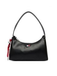 Tommy Jeans Torebka Tjw City Charm Shoulder Bag AW0AW18458 Czarny. Czarne torebki klasyczne damskie Tommy Jeans, z jeansu, bez dodatków. Za 409.99 zł.