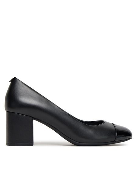 MICHAEL Michael Kors Czółenka Perla Flex 40T5PLMP1L Czarny. Czarne czółenka damskie MICHAEL Michael Kors, bez wzorów, ze skóry, bez obcasa. Za 669.99 zł.