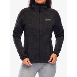 Bluza polarowa damska Columbia Sweater Weather Full Zip II. Czarne bluzy damskie Columbia, l, bez wzorów, z polaru, bez kaptura. W wyprzedaży za 340.15 zł.