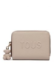 TOUS Portfel 2002374143 Beżowy. Brązowe portfele damskie tous, bez wzorów, ze skóry. Za 359.99 zł.