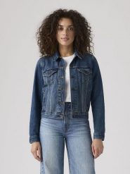Levi's Kurtka dżinsowa w kolorze niebieskim rozmiar: XS. Niebieskie kurtki damskie Levi's, s, bez wzorów, bez kaptura. Za 244.95 zł.