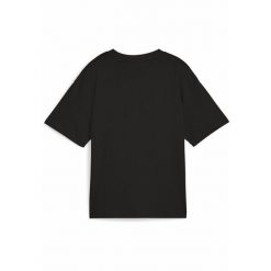 Młodzieżowa koszulka Essentials Boxy PUMA Black. Czarna bluzki damskie Puma, m, bez wzorów, bez kołnierzyka, bez ramiączek. Za 79.00 zł.