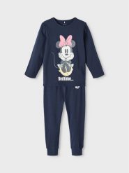 NAME IT Piżama DISNEY 13208981 Granatowy Regular Fit. Niebieskie piżamy dziewczęce Name it, bez wzorów, z bawełny, bez ramiączek. Za 189.99 zł.