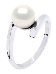 ATELIERS SAINT GERMAIN Srebrny pierścionek z perłą rozmiar: 62. Białe pierścionki damskie ATELIERS SAINT GERMAIN, z perłą, srebrne. Za 391.99 zł.