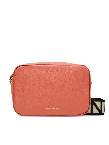 Coccinelle Torebka MN5 Tebe E5 MN5 55 I1 01 Koralowy. Pomarańczowe listonoszki damskie Coccinelle, bez wzorów, ze skóry, bez dodatków. Za 559.99 zł.