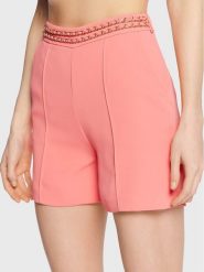 Marciano Guess Szorty materiałowe 3GGD09 9630Z Różowy Regular Fit. Czerwone szorty damskie Marciano Guess, z aplikacjami, z materiału. Za 859.99 zł.