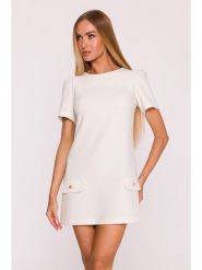 Made of emotion Sukienka w kolorze białym rozmiar: M. Białe sukienki damskie Made Of Emotion, bez wzorów, bez ramiączek. Za 219.99 zł.