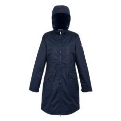 Kurtka Wodoodporna Damska Romine II. Niebieskie kurtki damskie Regatta, s, z aplikacjami, z materiału, z kapturem. Za 585.99 zł.