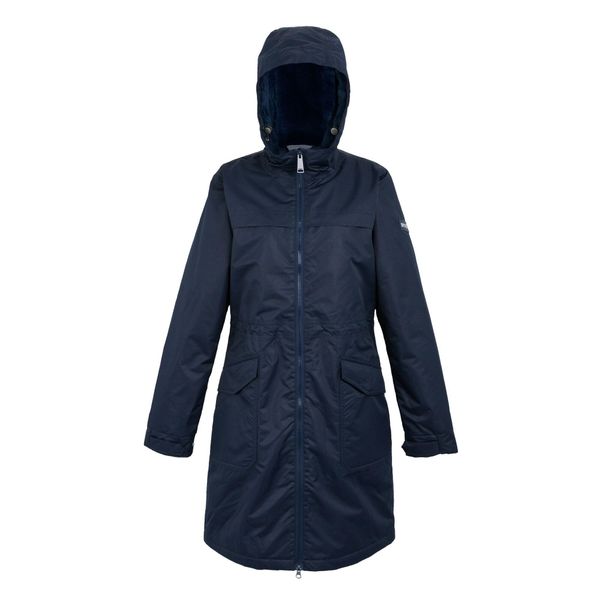 Kurtka Wodoodporna Damska Romine II. Niebieskie kurtki damskie Regatta, xs, z aplikacjami, z materiału, z kapturem. Za 204.99 zł.